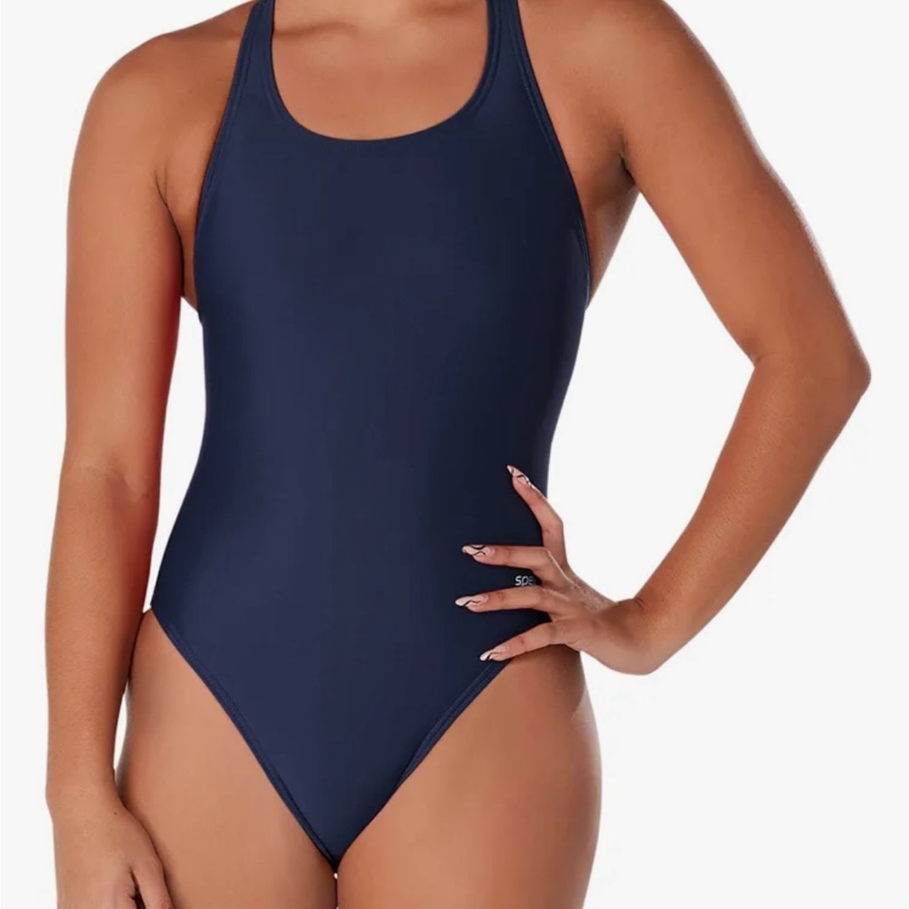 Speedo Pro LT Women’s One-Piece Swimsuit Size 24 Team Navy NWT